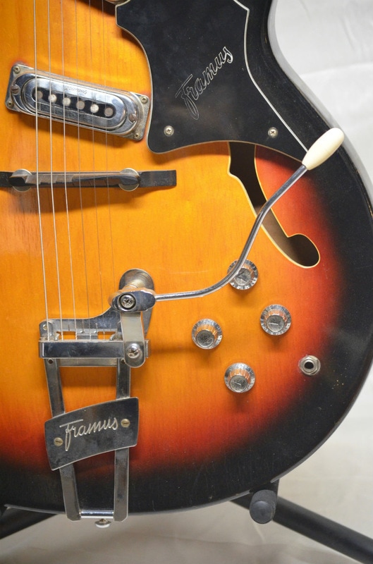 close up of 1967 Framus Atlantic electric guitar