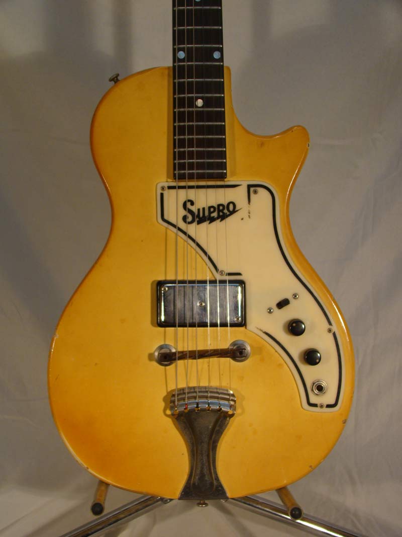 photos of our 1960s Supro Super guitar - front