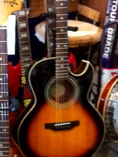 photo of acoustic guitar